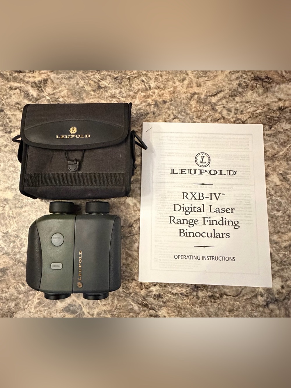 RXB-IV Digital Laser Rangefinding Binoculars - Olive/Black
